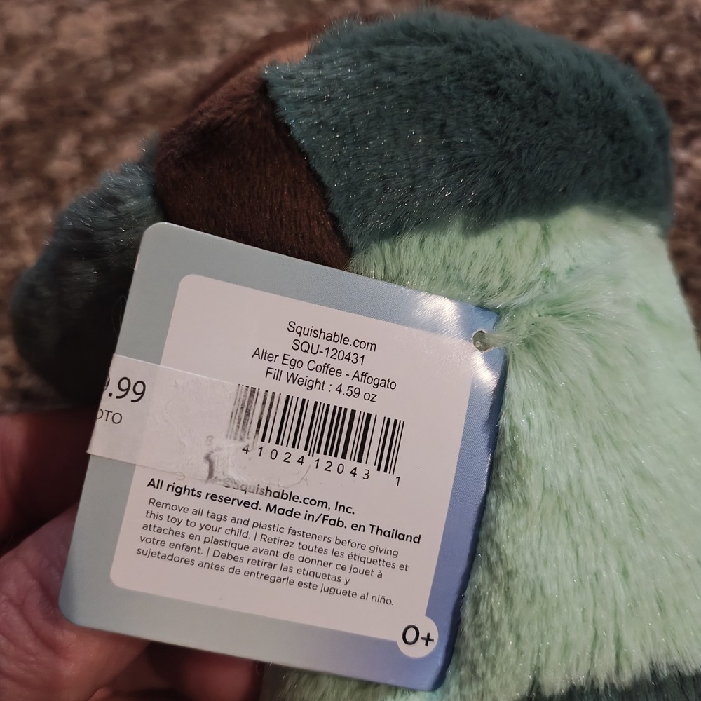 Squishable Snugglemi Snackers Alter Ego Coffee: Affogato 8 Inch Plush E5 - Picture 3 of 5